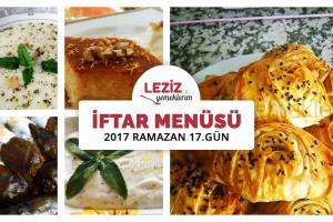 İftar Menüsü - 2017 Ramazan 17. Gün