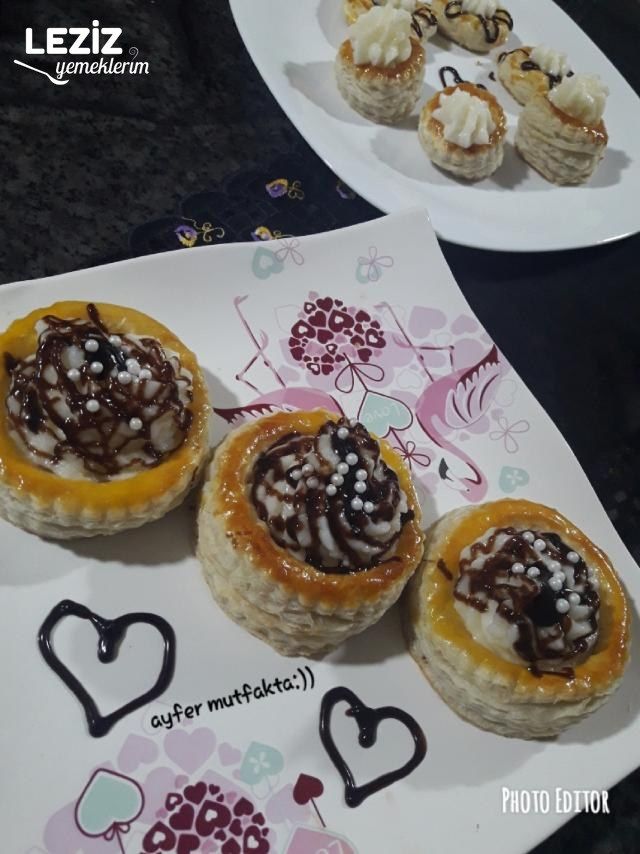 Kremalı Milföy Çanakları