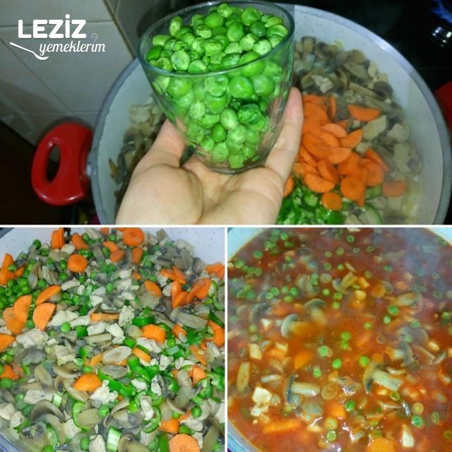 Sebzeli Mantar Yemeği