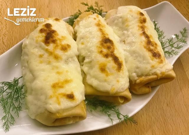 Beşamel Soslu, Tavuklu Ve Mantarlı Krep