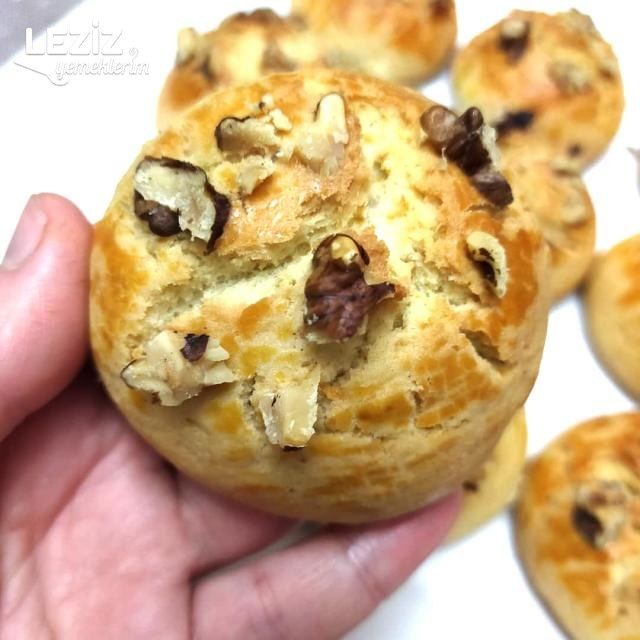 Portakallı Cevizli Kurabiye