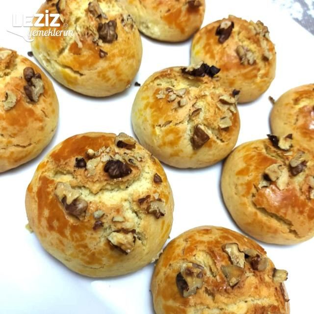 Portakallı Cevizli Kurabiye