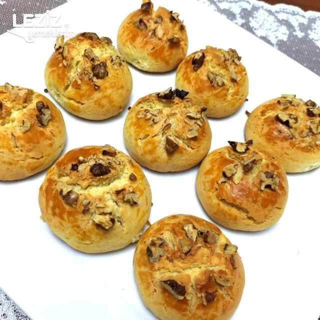 Portakallı Cevizli Kurabiye