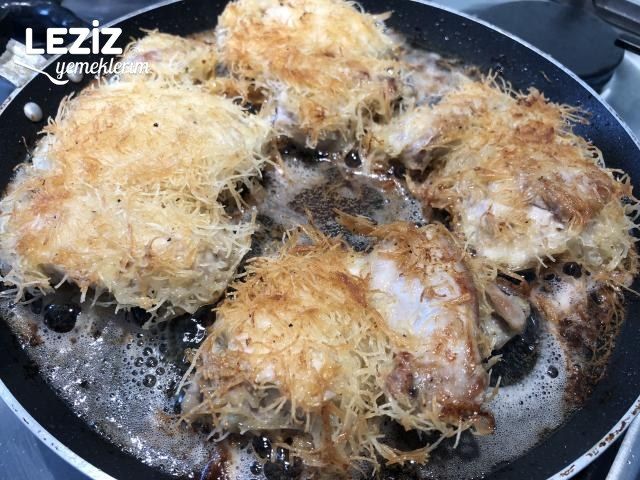 Kadayıftan Tavuk Şinitzel