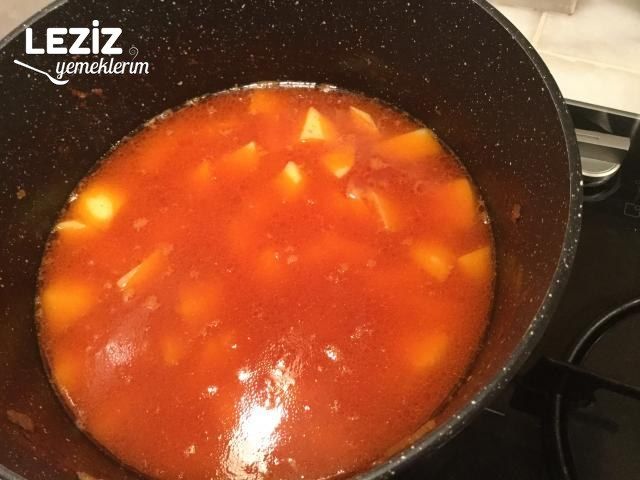 Patatesli Sulu Köfte Yapımı