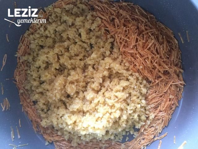 Tel Şehriyeli Bulgur Pilavı Yapımı