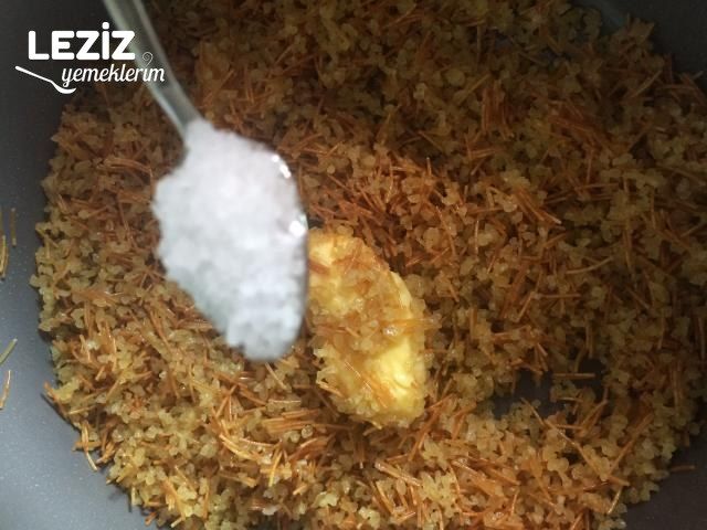 Tel Şehriyeli Bulgur Pilavı Yapımı