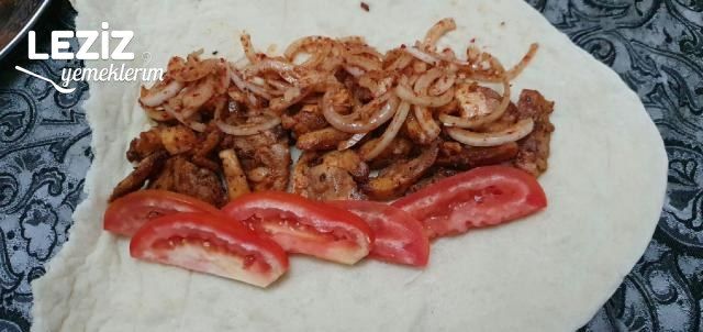 Lavaşda Tavuk Tantuni