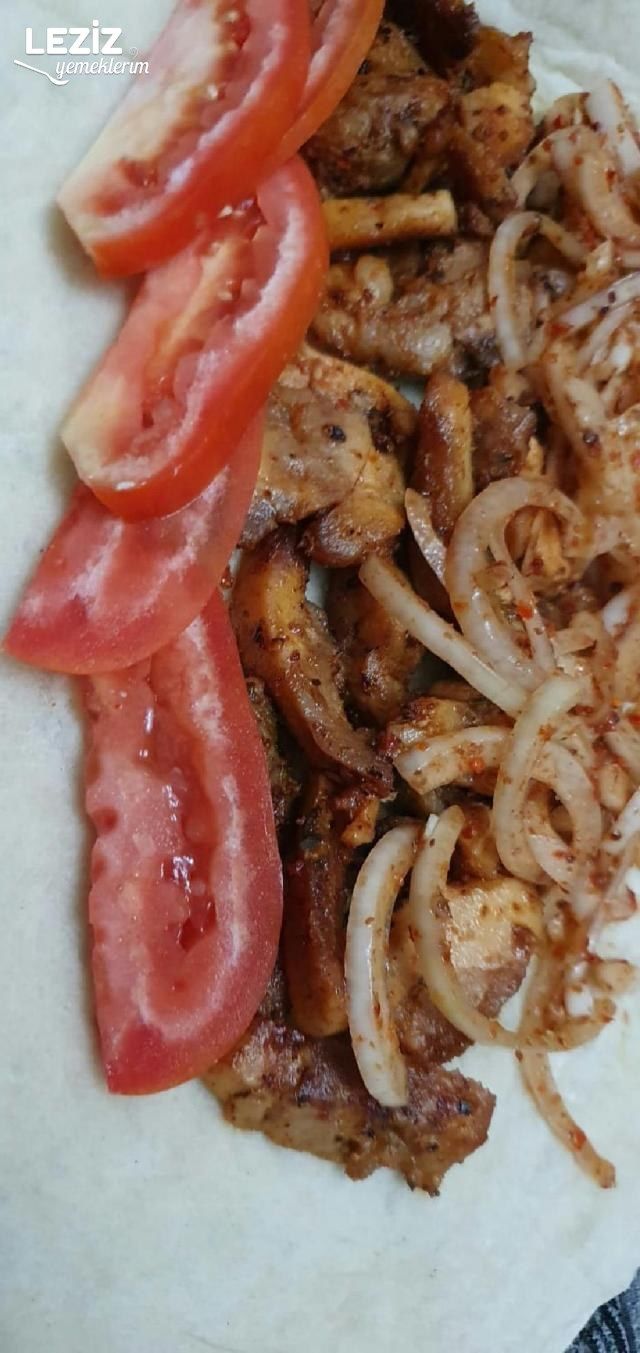 Lavaşda Tavuk Tantuni