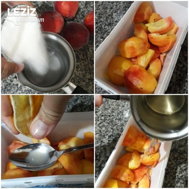 Şeftali Sorbe (Şerbetli Limonlu Eşsiz Lezzetiyle)