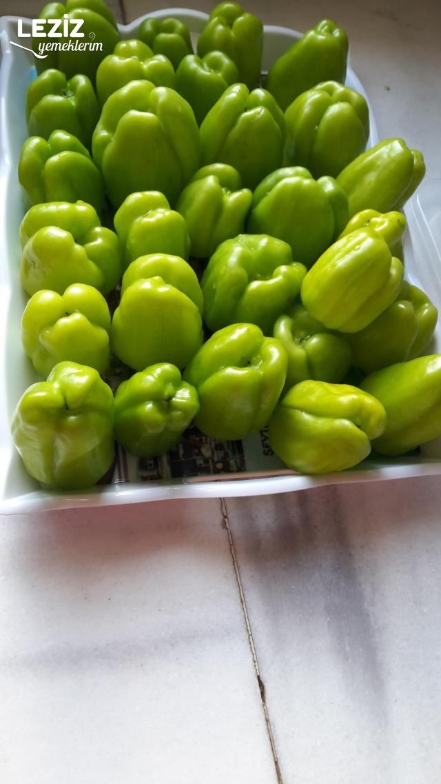 Kıymalı Biber Dolması Yapımı