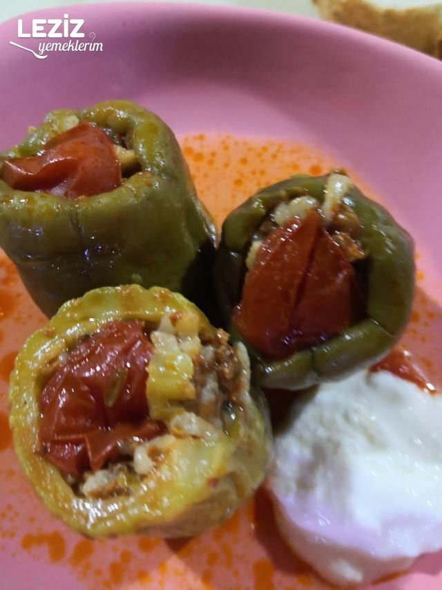 Kıymalı Kabak Biber Dolması