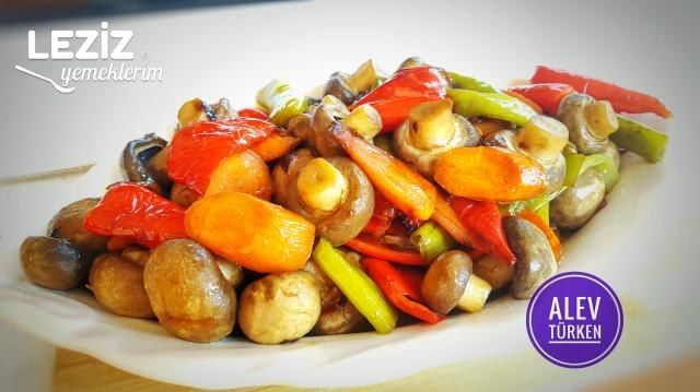 Pratik Nefis Zeytinyağlı Karamelize Havuçlu Mantar