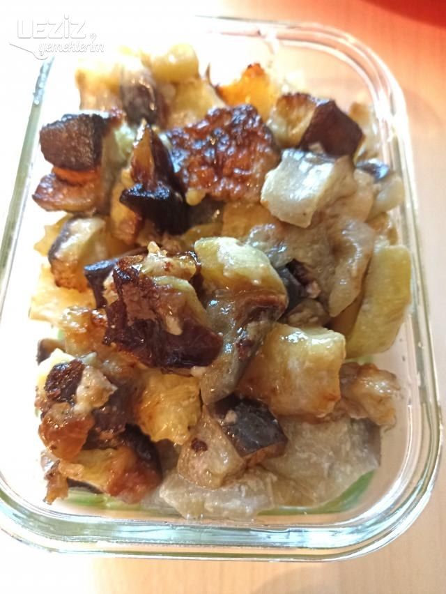 Fırında Kremalı Kaşarlı Sebze