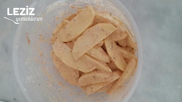 Fırında Elma Dilim Patates