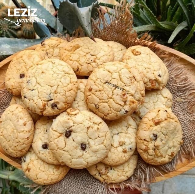 Katı Yağsız Parça Çikolatalı Kurabiye