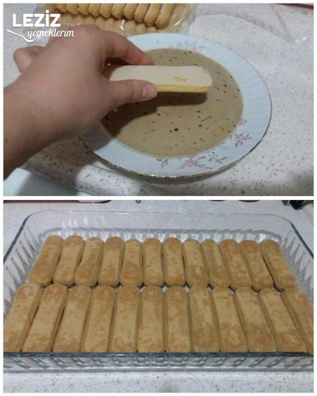 Tiramisu Lezzetinde Enfes Kremalı Kedidilli Tatlısı