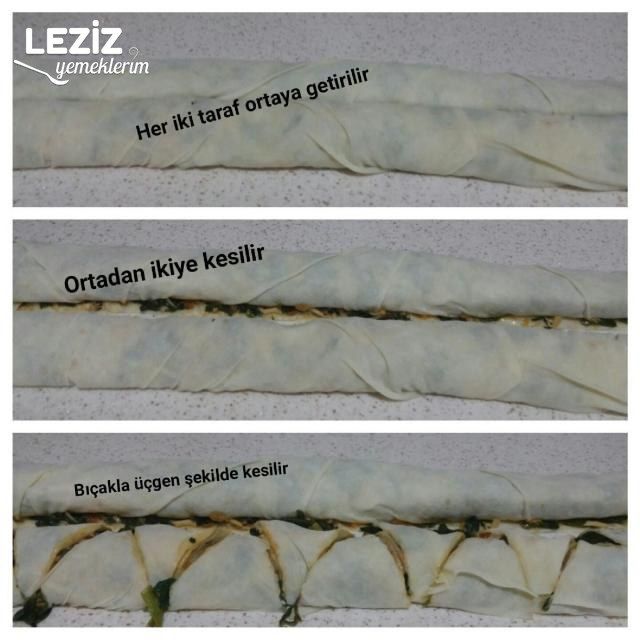 Çıtır Çıtır Ispanaklı Kaşarlı Üçgen Börek