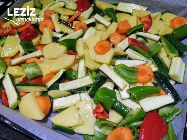 Fırında Sebze Kızartma (Hafif Ve Leziz)