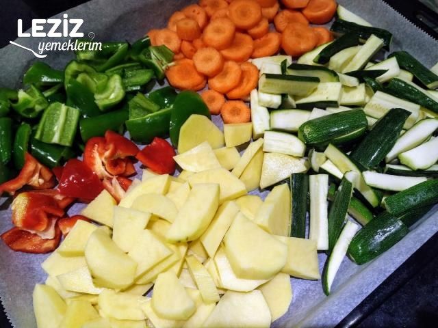 Fırında Sebze Kızartma (Hafif Ve Leziz)