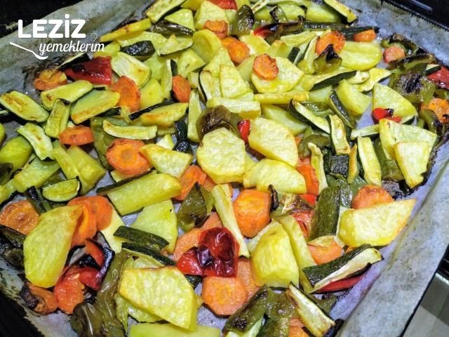 Fırında Sebze Kızartma (Hafif Ve Leziz)