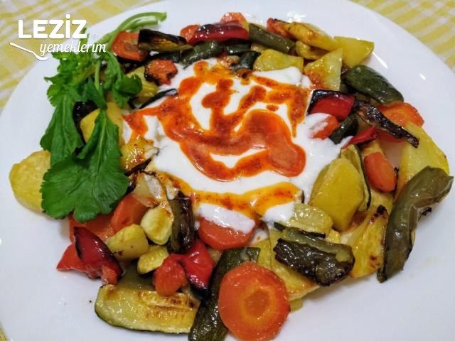 Fırında Sebze Kızartma (Hafif Ve Leziz)