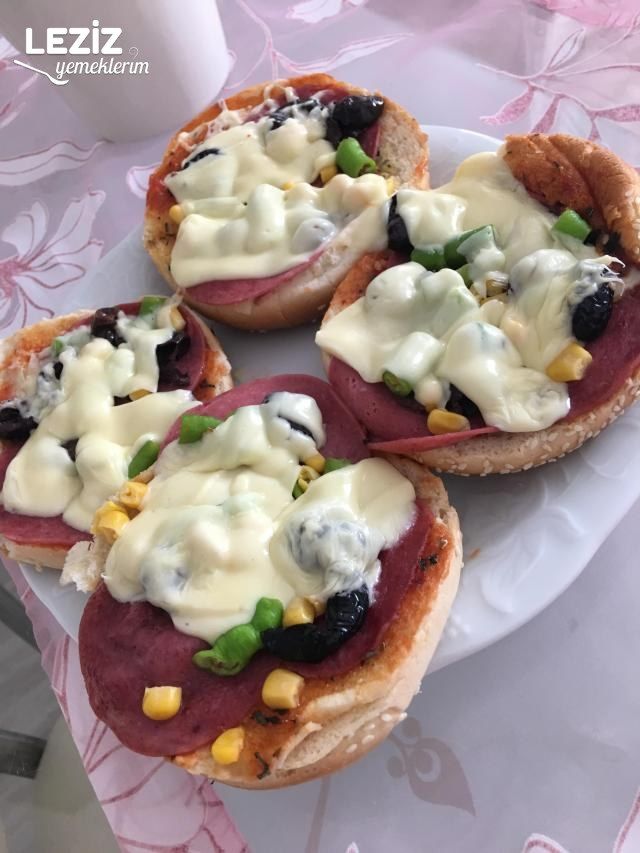 Şipşak Pizza (Burger Ekmeğ İle)