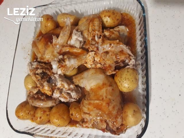 Fırında Patatesli Tavuk Yapımı