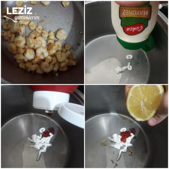 Enfes Soslu Karidesli Makarna