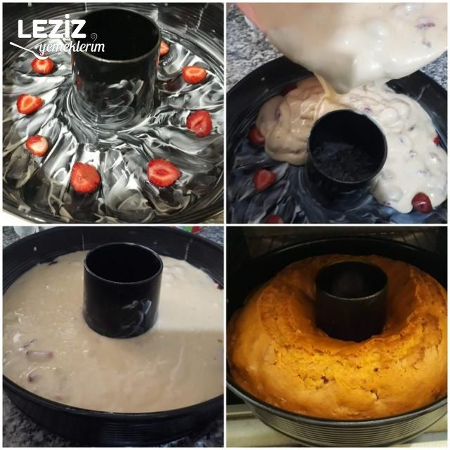 Çilekli Kek Yapımı