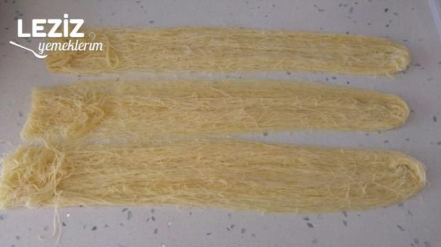 Pastane Usulü Burma Kadayıf (Bütün Aşamalarıyla)