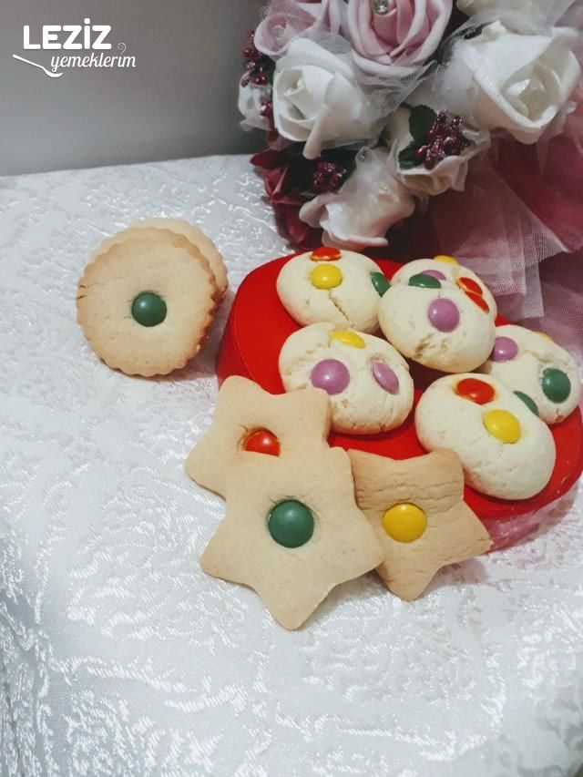 Renkli Bonibonlu Kurabiye