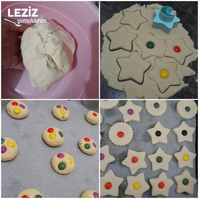 Renkli Bonibonlu Kurabiye