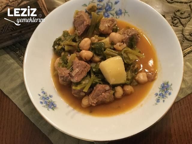 Etli Nohutlu Kereviz Sapı Yemeği