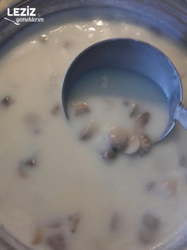 Terbiyeli Mantar Çorbası Yapılışı