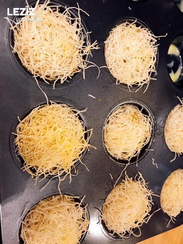 Muffin Kalıbında Kadayıf Tatlısı
