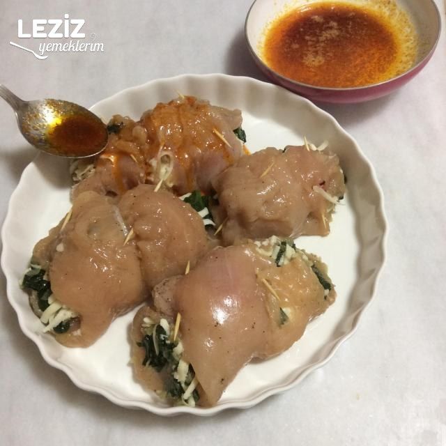 Soyalı Ispanaklı Tavuk Göğüs Rulo