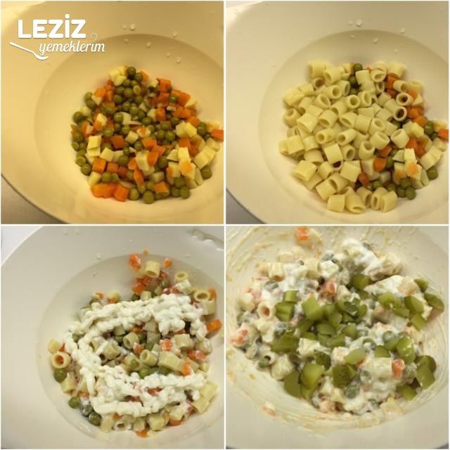 Makarnalı Rus Salatası