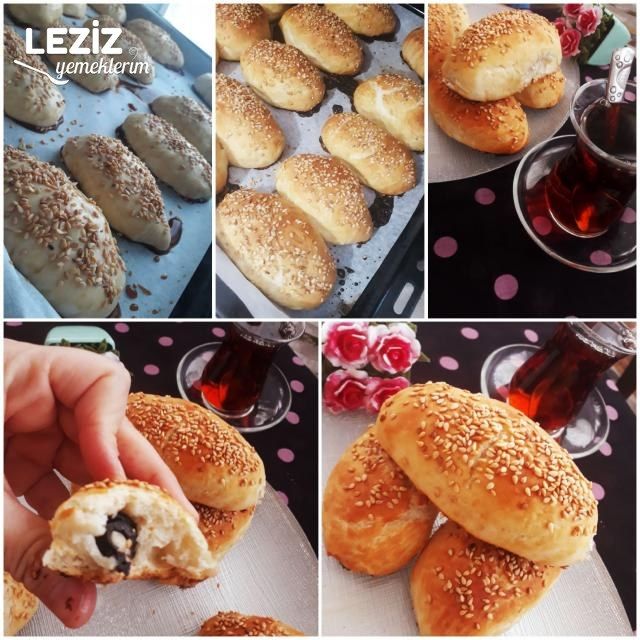 Simit Tadında Zeytinli Poğaça