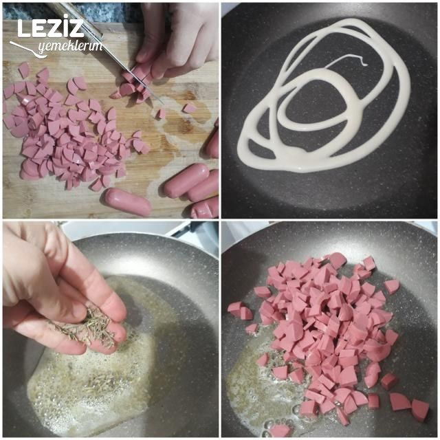 Sosisli Kekikli Milföy Katmerler