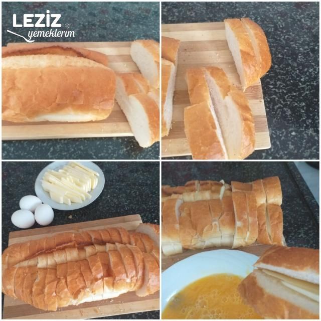 Kaşar Dolgulu Yumurtalı Ekmek