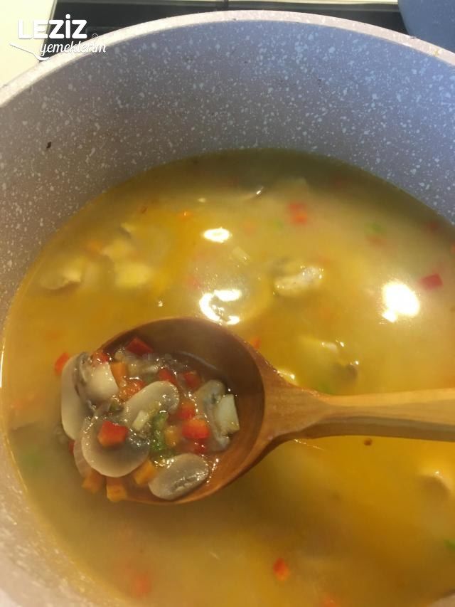 Nefis Sebzeli Mantar Çorbası Tarifi