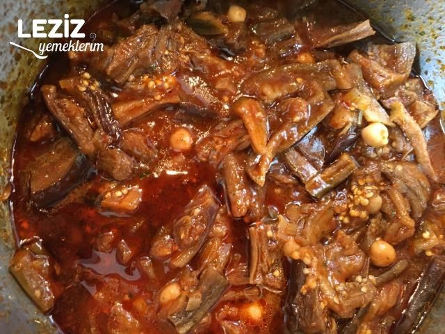 Kuru Patlıcan Ekşilisi (Doğrama)