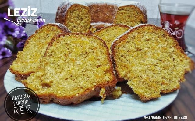 Leziz Havuçlu Tarçınlı Kek