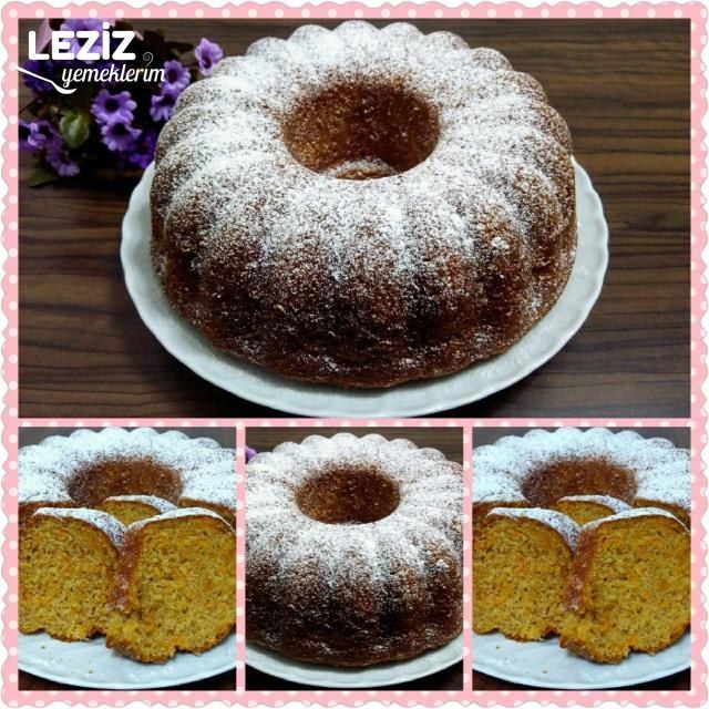 Leziz Havuçlu Tarçınlı Kek