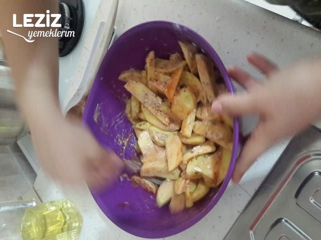 İddialı Soslu Elma Dilim Patates