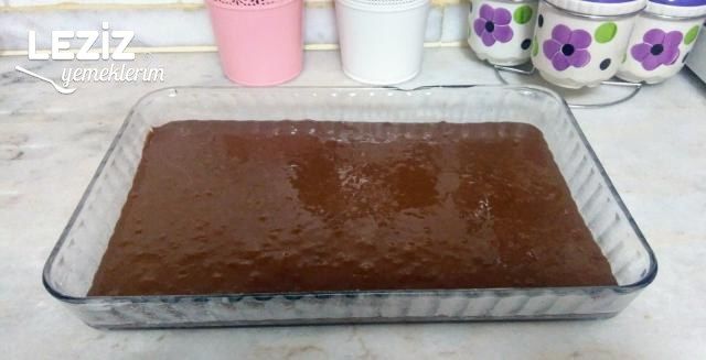 Pudingli Çikolatalı Pasta