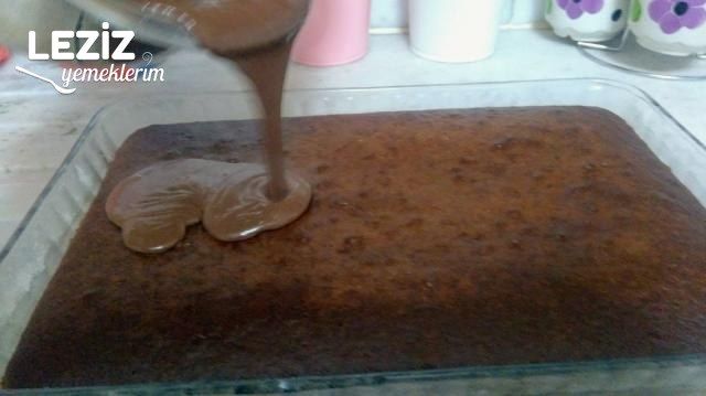 Pudingli Çikolatalı Pasta