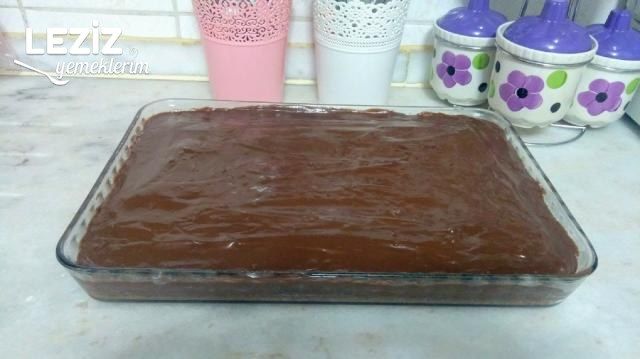 Pudingli Çikolatalı Pasta