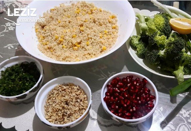 Bulgurlu Brokoli Salatası (Gün Sunumlarınıza Yakışacak Bir Lezzet)